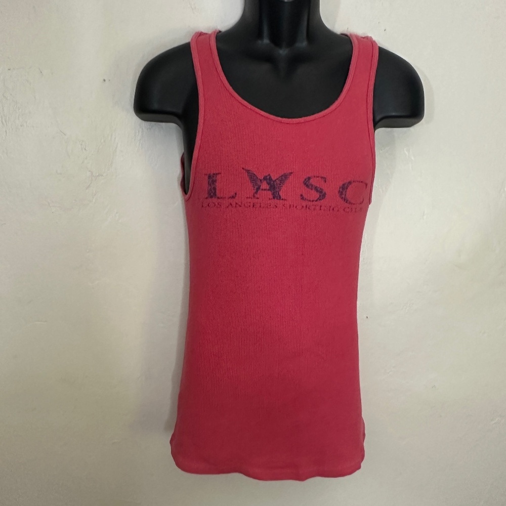 LASC Stretch Tank Top 14" armpit to armpit unstretched Gently worn Cotton blend